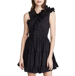 Ulla Johnson Black Ruffle Dress